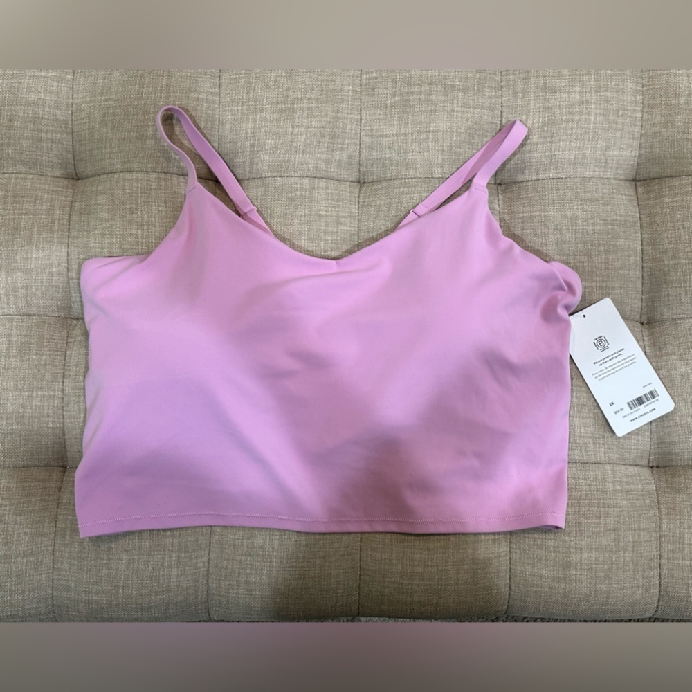 Athleta Elation Strappy Crop Top D-DD Size 2X - Pink - NWT - Picture 4 of 10